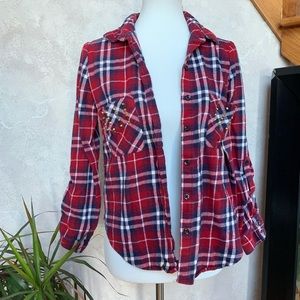 Flannel with gold bling